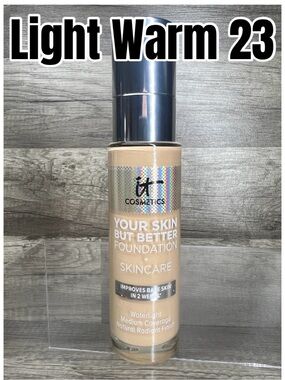 IT Cosmetics Your Skin But Better Foundation + Skincare Light Warm 23